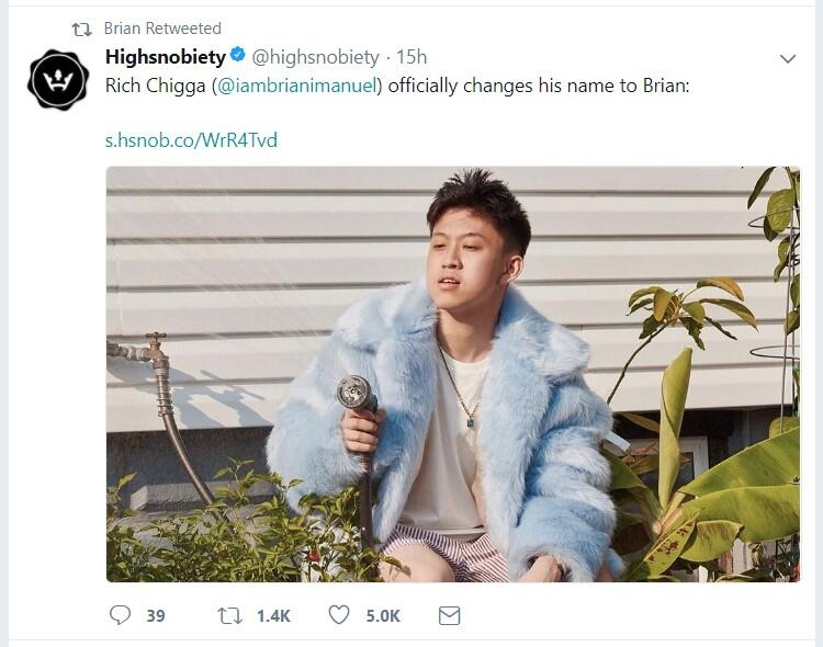 Rapper Indonesia Rich Chigga Resmi Ganti Nama Panggung