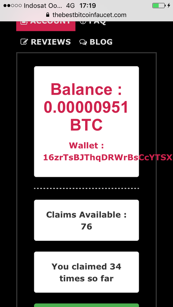 Ada FAUCET BITCOIN BARU NIH GAN...CLAIM TIAP MENIT N TANPA IKLAN