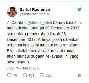 Siswi SMA 3 Lamongan yang Kirim Surat ke Ahok BATAL DAPAT BEASISWA Usai