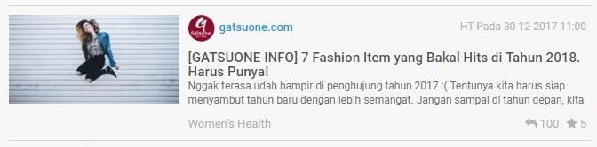 &#91;GATSUONE INFO&#93;Hai Cowok! Cewek tuh Bosan Digombali dengan Pertanyaan Ini!