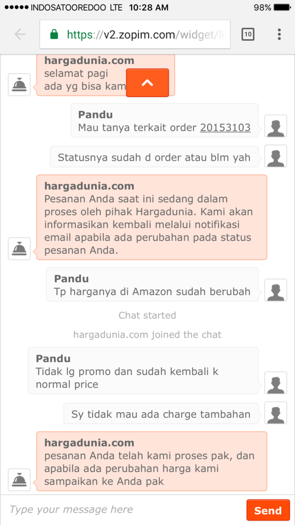 Sangat mengecewakan di php sama hargadunia.com