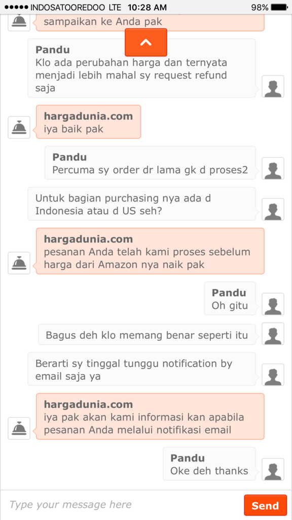 Sangat mengecewakan di php sama hargadunia.com