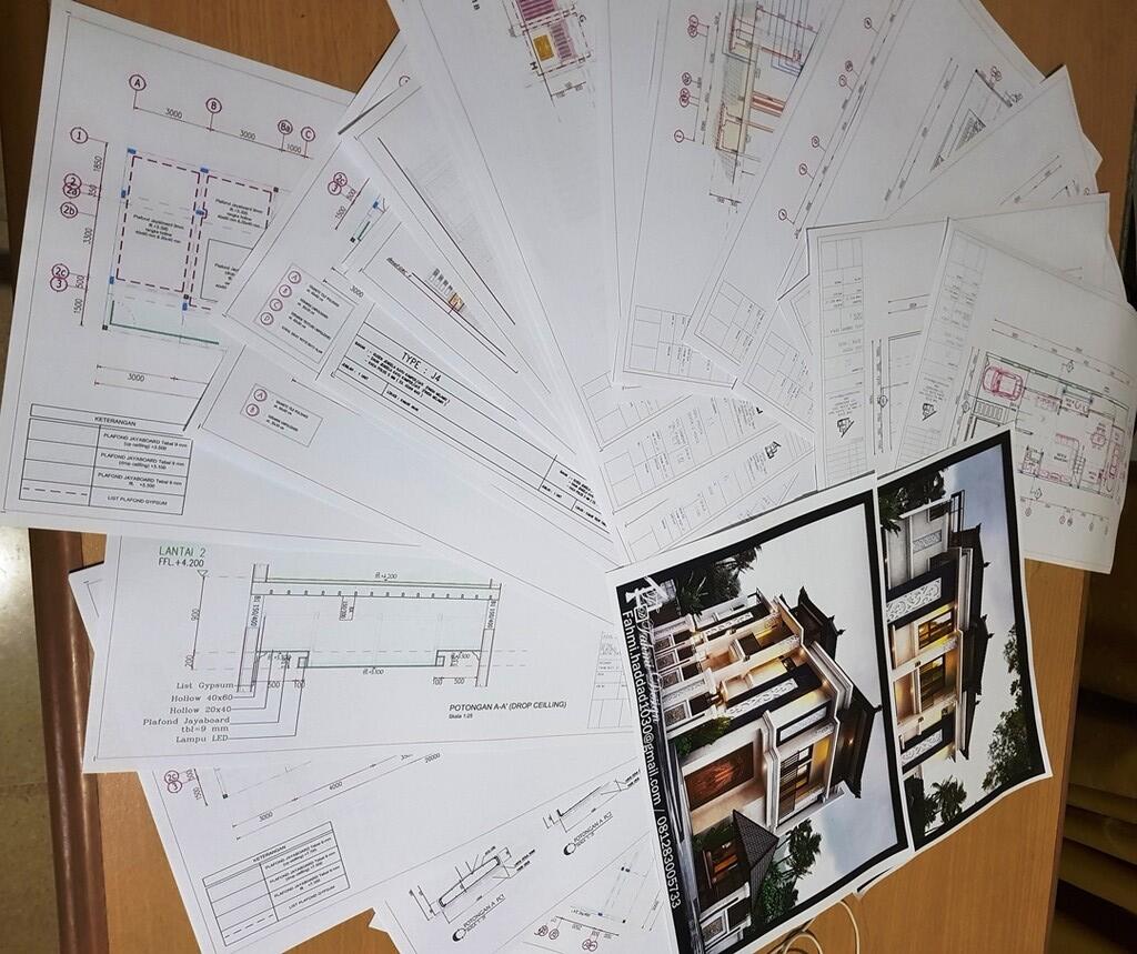 jasa arsitek ( gambar, desain, dan build ) rumah tinggal, kost2an, ruko, dll