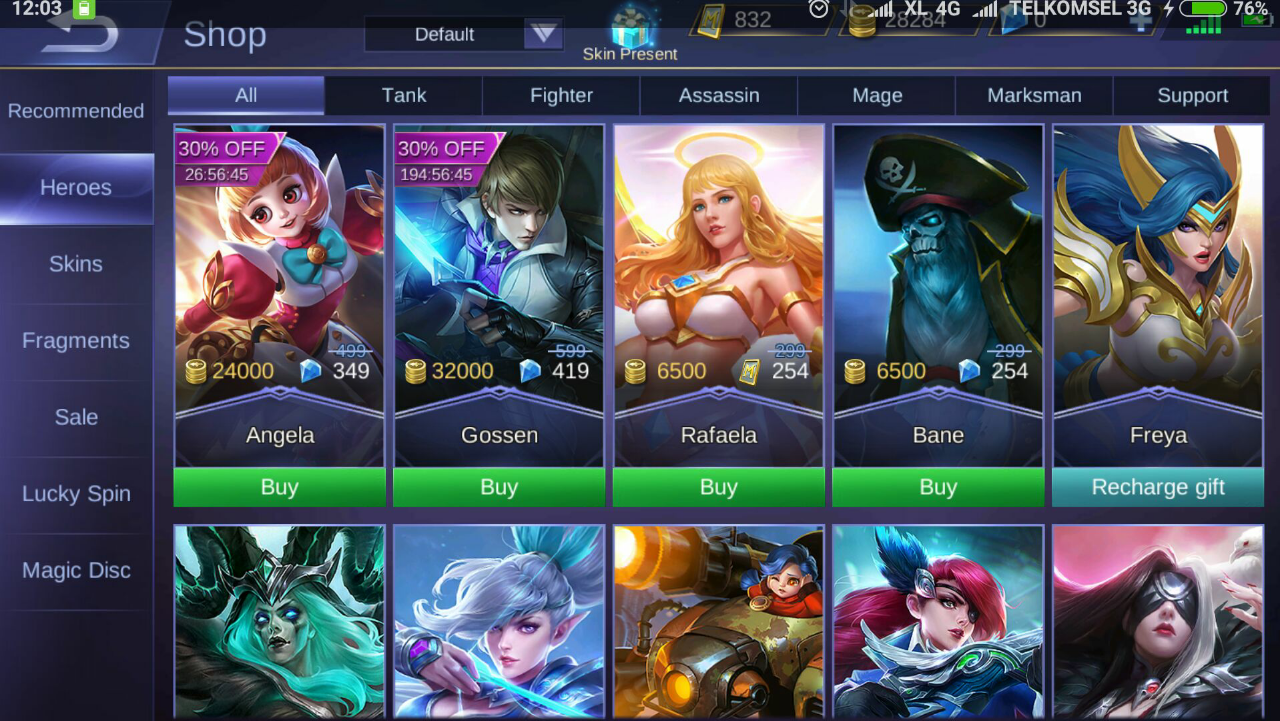 Mobile legends bang bang коды