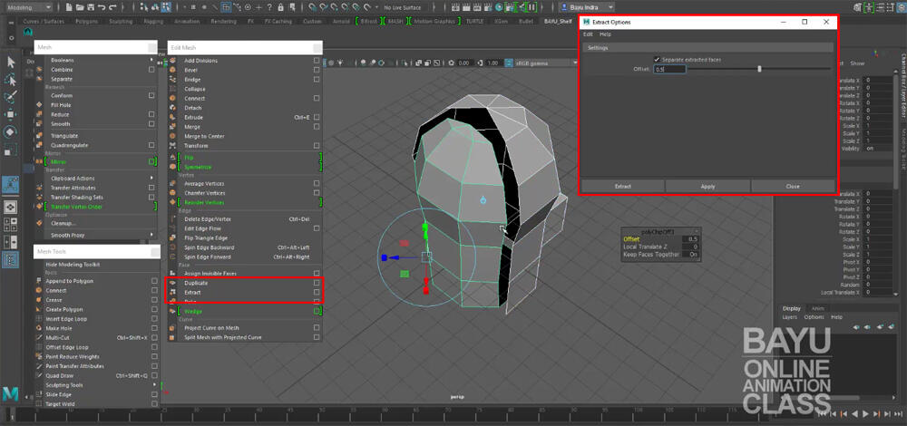 MAYA Modeling - s0202 MAYA Merge n Separate Object 