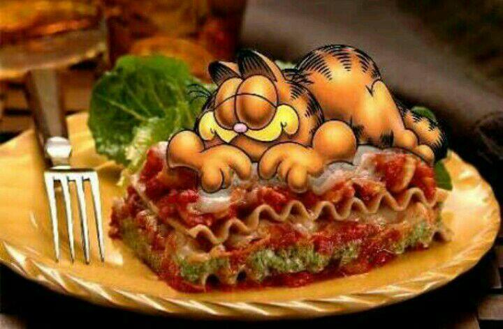 Sejarah Lasagna , Makanan Favorit Garfield