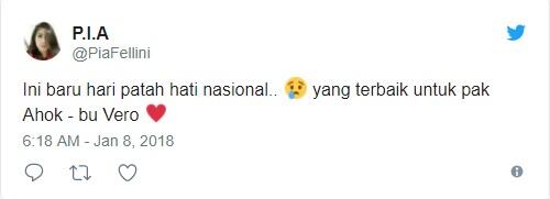 Beredar Surat Gugatan Cerai Ahok, Warganet Kaget dan Patah Hati