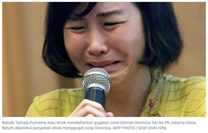 Ahok Teken Gugatan Cerai ke Veronica di Atas Materai