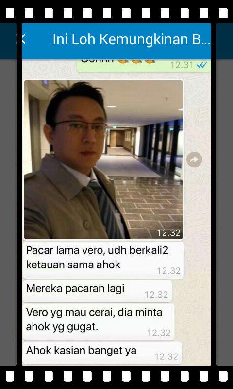 Isu Pihak Ketiga !! Ahok Akhirnya Ingin Bercerai Dengan Istrinya Veronica Tan
