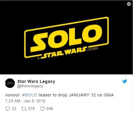 Inikah Jadwal Rilis Trailer Solo : A Star Wars Story?