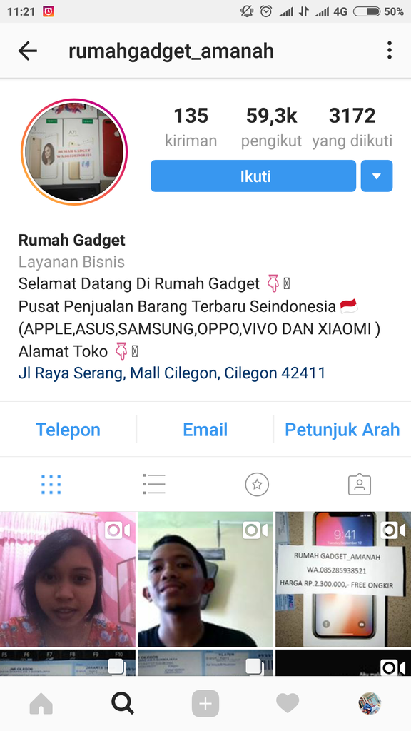 RUMAH GADGET AMANAH PENIPUAN