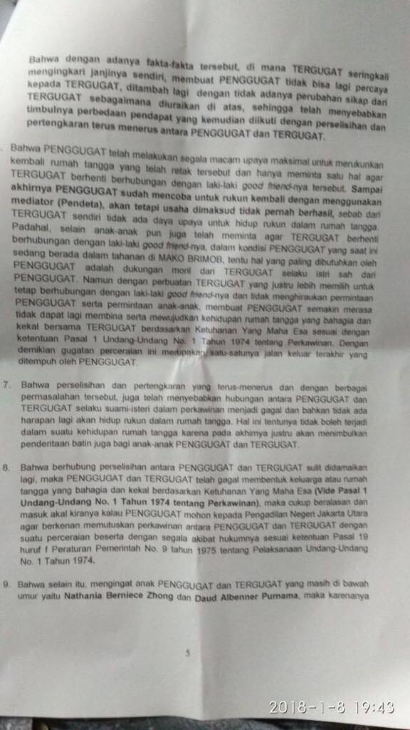 Majelis Hakim Akan Tetapkan Sidang Pertama Perceraian Ahok-Veronica