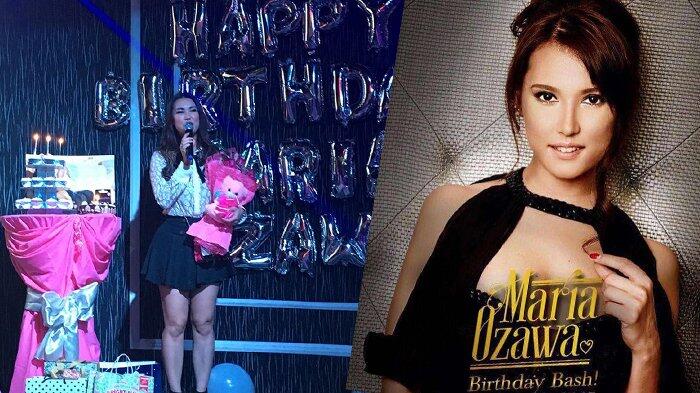Rayakan Ulang Tahun Ke-32, Maria Ozawa Dapatkan Kue Ultah Berbentuk Unik!
