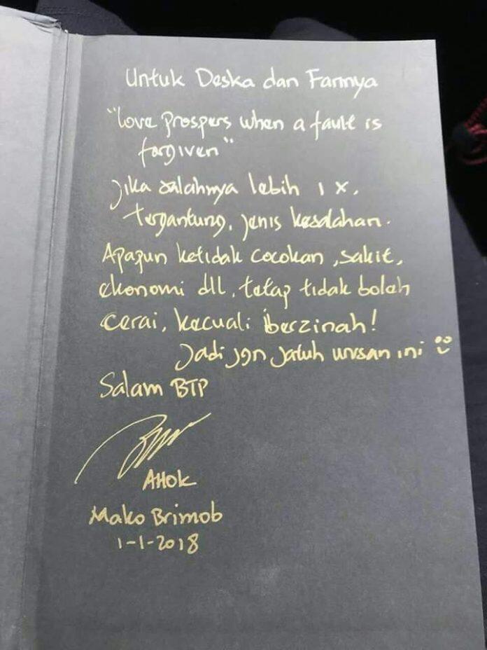 Gugatan Cerai Ahok Keterlaluan?