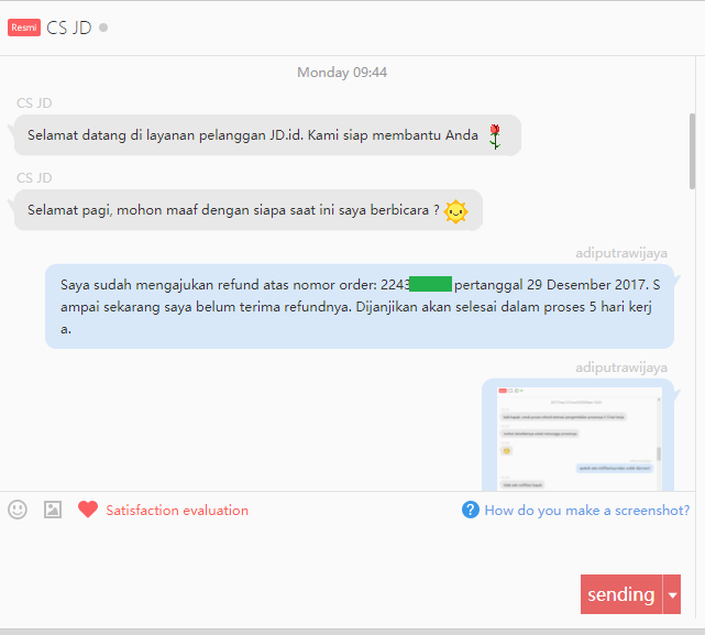 Terima Kasih JD.ID Yang Telah Menyulitkan Konsumen Dalam Hal REFUND
