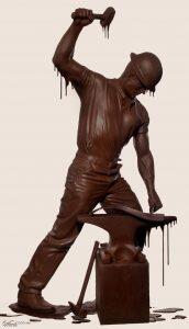 5 Karya seni Chocolate Art
