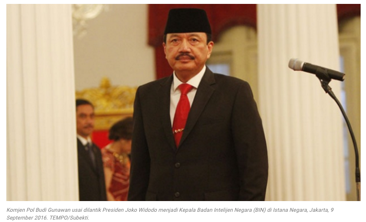 Kepala BIN Budi Gunawan Jadi Pengurus Dewan Masjid Indonesia