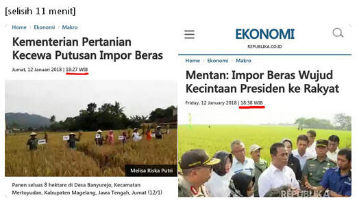 Petani Kecewa Pemerintah Impor Beras Saat Dekat Panen