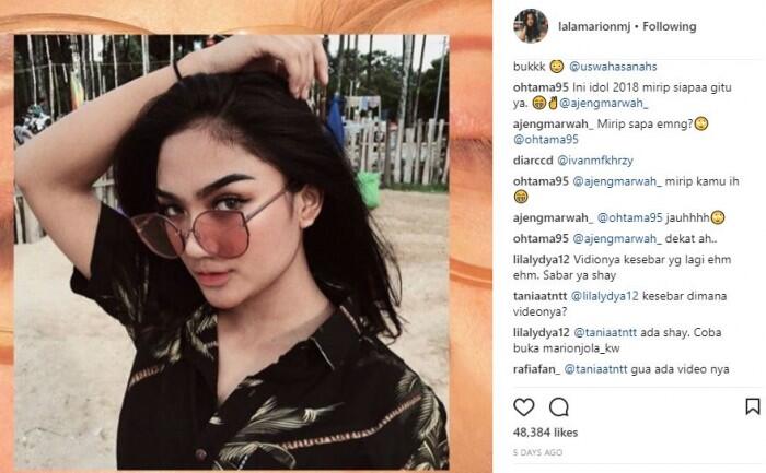 Akun Instagram Marion Jola Dibanjiri Komentar, Netizen Tanya Soal Kebenaran Video 'Vi
