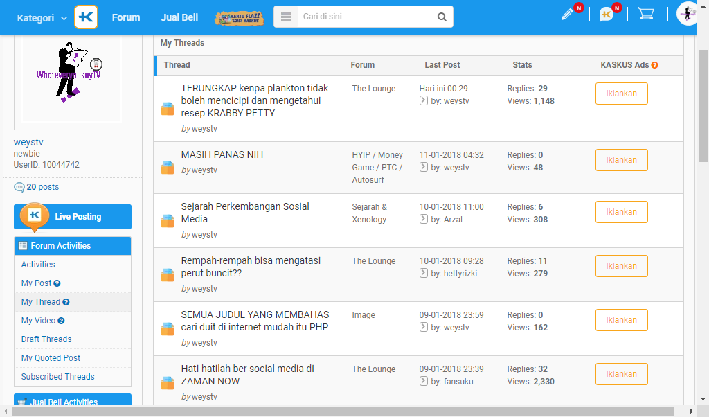 CURHATAN pemain baru kaskus