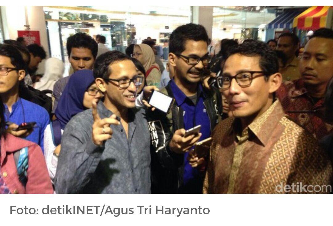 Sandiaga: Larangan Sepeda Motor Dicabut Berkat Doa Bos Go-Jek