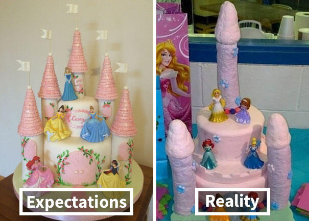 5 Ekspetasi Vs Realita kue ulang tahun 