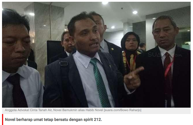 Tokoh FPI: Jangan Mau Dipecah Belah Isu Mahar Politik