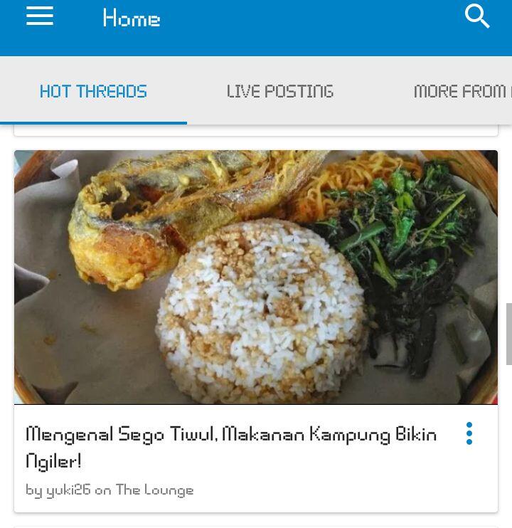 Mengenal Sego Tiwul, Makanan Kampung Bikin Ngiler!