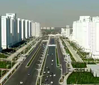 Turkmenistan Kota Terputih Di Dunia Dan Juga Gadisnya Putih - Putih.