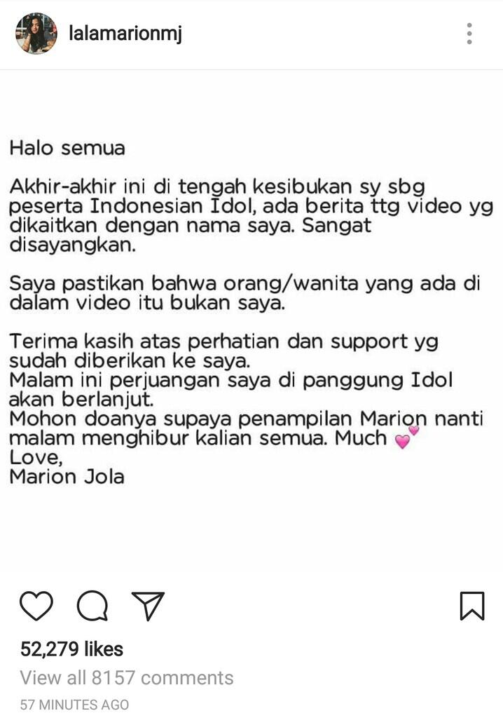 Klarifikasi Marion Jola Dan Dugaan KIM CHIU Sebagai Pemeran Dalam Video Porno