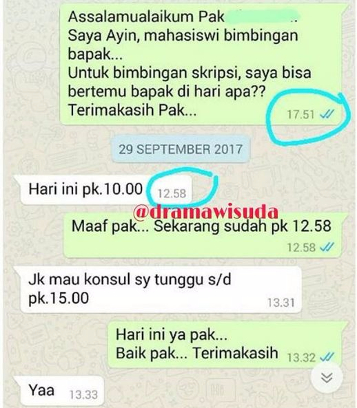 Obrolan kocak dosen dan mahasiswa, ngeselin tapi bikin ketawa