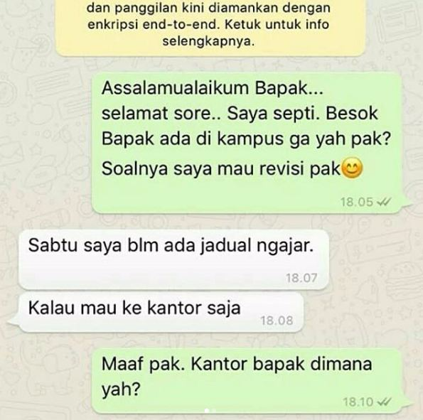 Obrolan kocak dosen dan mahasiswa, ngeselin tapi bikin ketawa