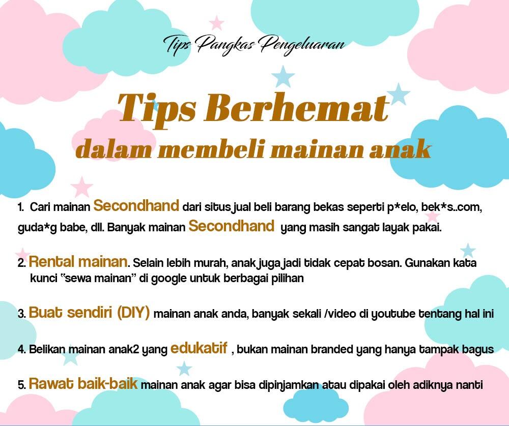 Tips Berhemat Dalam Membeli Mainan Anak