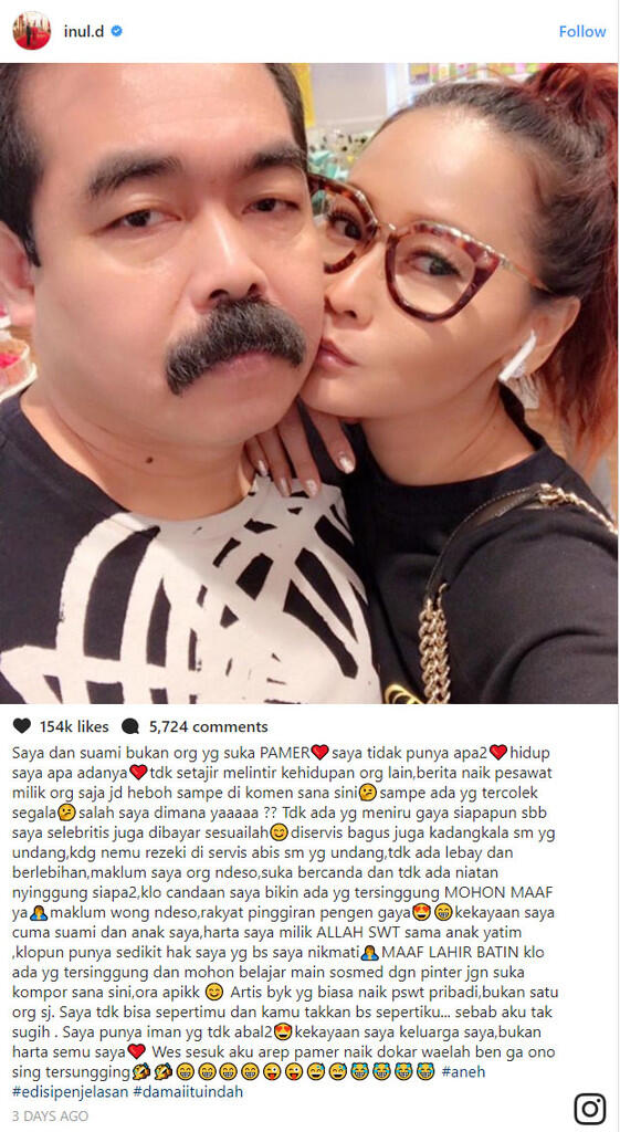 4 Unggahan Inul Daratista, Bukti Tajir Nggak Melulu Mewah!