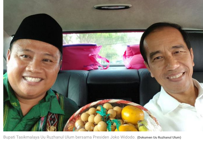 Bupati Tasik: Seumur Hidup Baru Satu Mobil dengan Pak Jokowi...