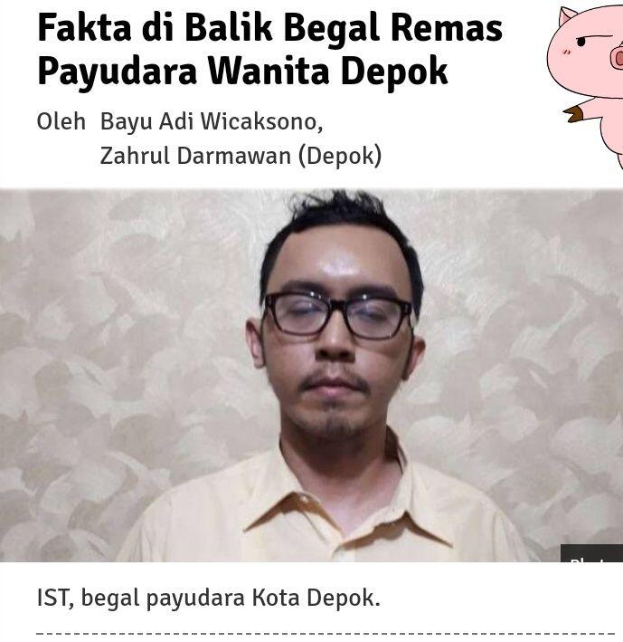 (.)(.) Fakta di Balik Begal Remas Payudara Wanita Depok