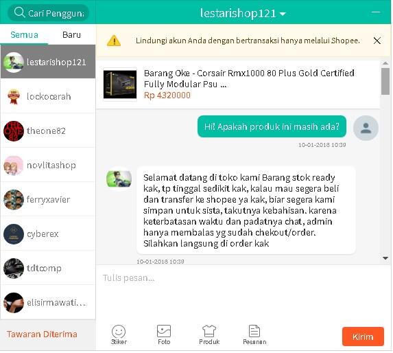 Shopee lebih berpihak pada seller (dan kebetulan sellernya nakal)