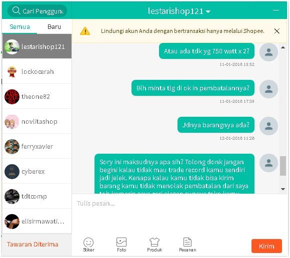 Shopee lebih berpihak pada seller (dan kebetulan sellernya nakal)