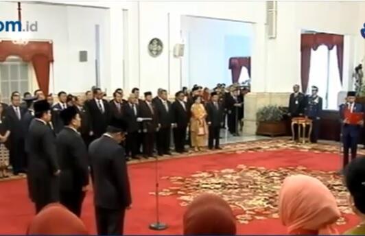 Presiden Jokowi Lantik Idrus Marham jadi Mensos