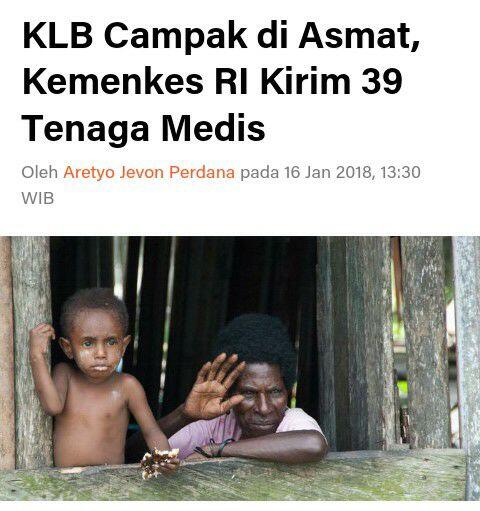 KLB Campak di Asmat, Kemenkes RI Kirim 39 Tenaga Medis