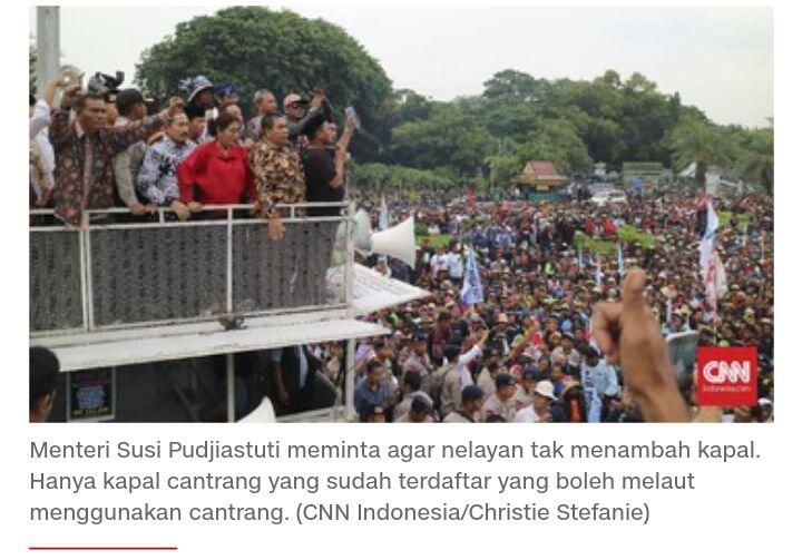 Temui Nelayan, Menteri Susi Tegaskan Cabut Larangan Cantrang
