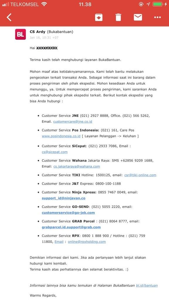 KECEWA BELI BARANG HANDPHONE DI BUKALAPAK VIA GOSEND