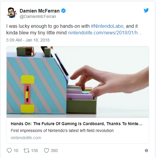 Apa itu Nintendo Labo, dan Kapan akan dirilis?