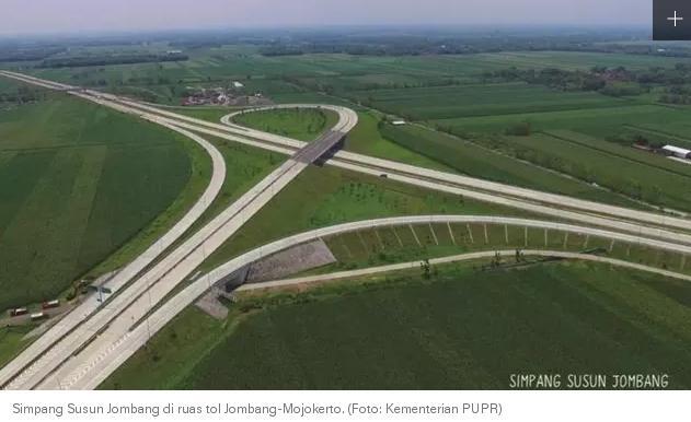 Siap Beroperasi 2018, Jokowi Pamerkan Simpang Susun Jombang