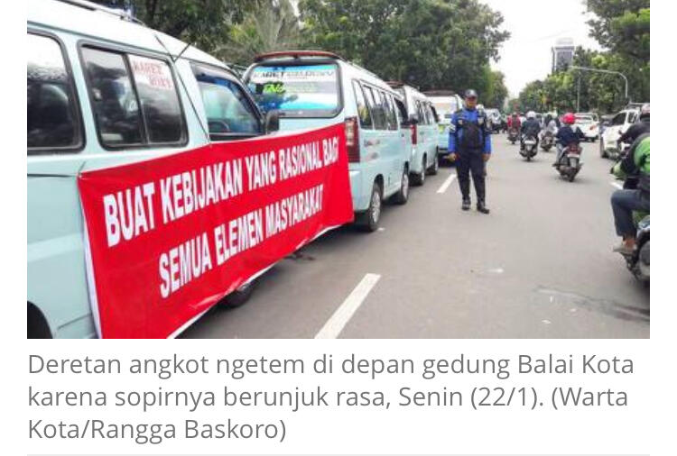 Setoran Nombok Terus, Sopir Angkot Menjerit di Depan Balai Kota