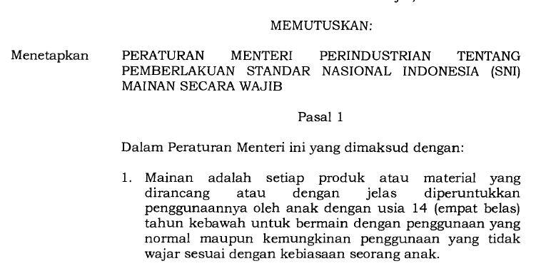 Alot.. Bea Cukai Masih Mengharuskan SNI Walaupun Untuk Perorangan