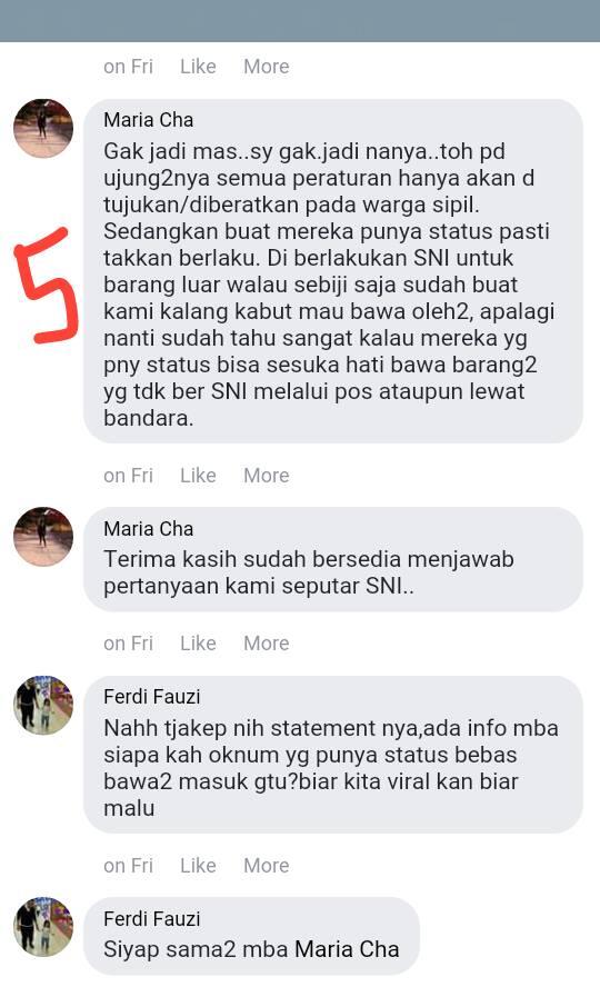 Alot.. Bea Cukai Masih Mengharuskan SNI Walaupun Untuk Perorangan