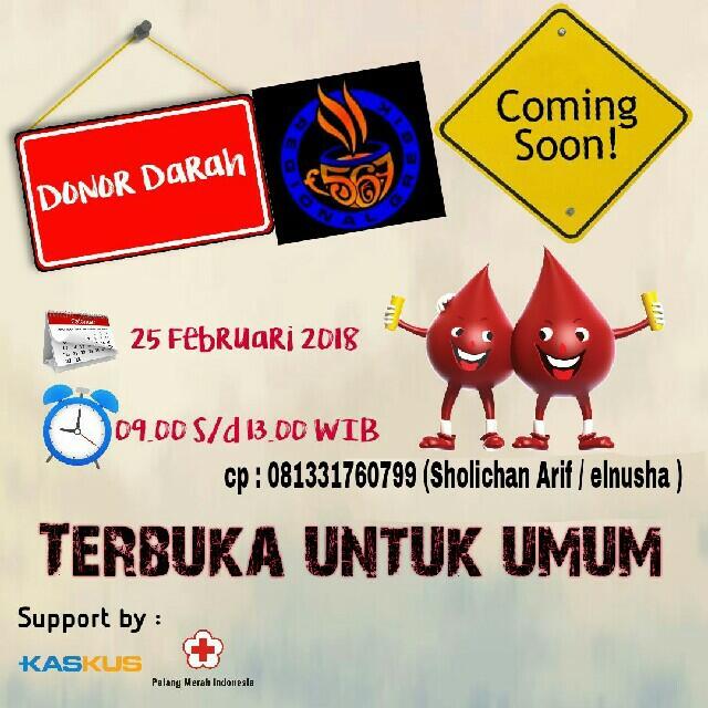 &#91;Inivitation KASKUS Donor Darah&#93; One Blood One Nation 2018 Serentak di 58 Regional