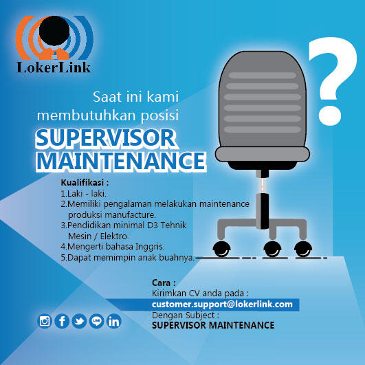 SUPERVISOR MAINTENANCE