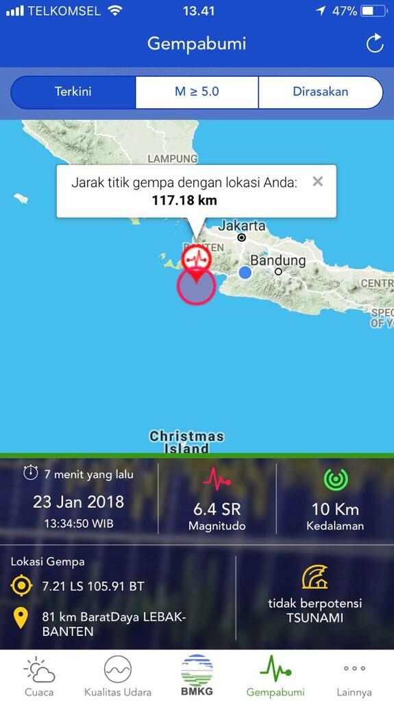 Gempa Keras Guncang Jakarta